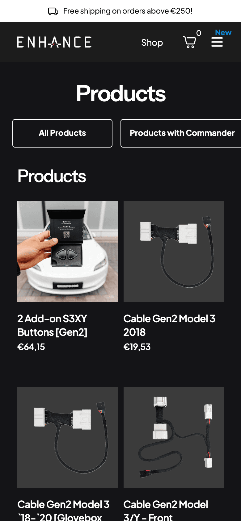 ENHauto collection page mobile