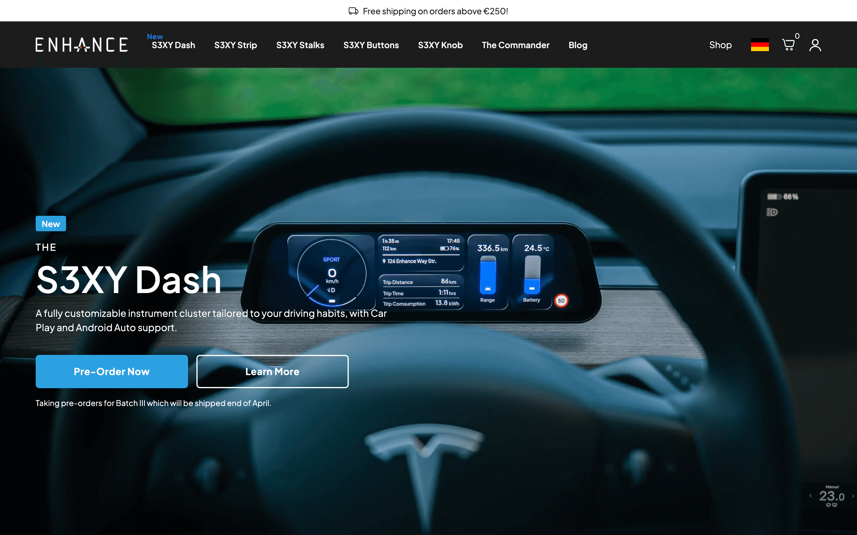 ENHauto homepage full view