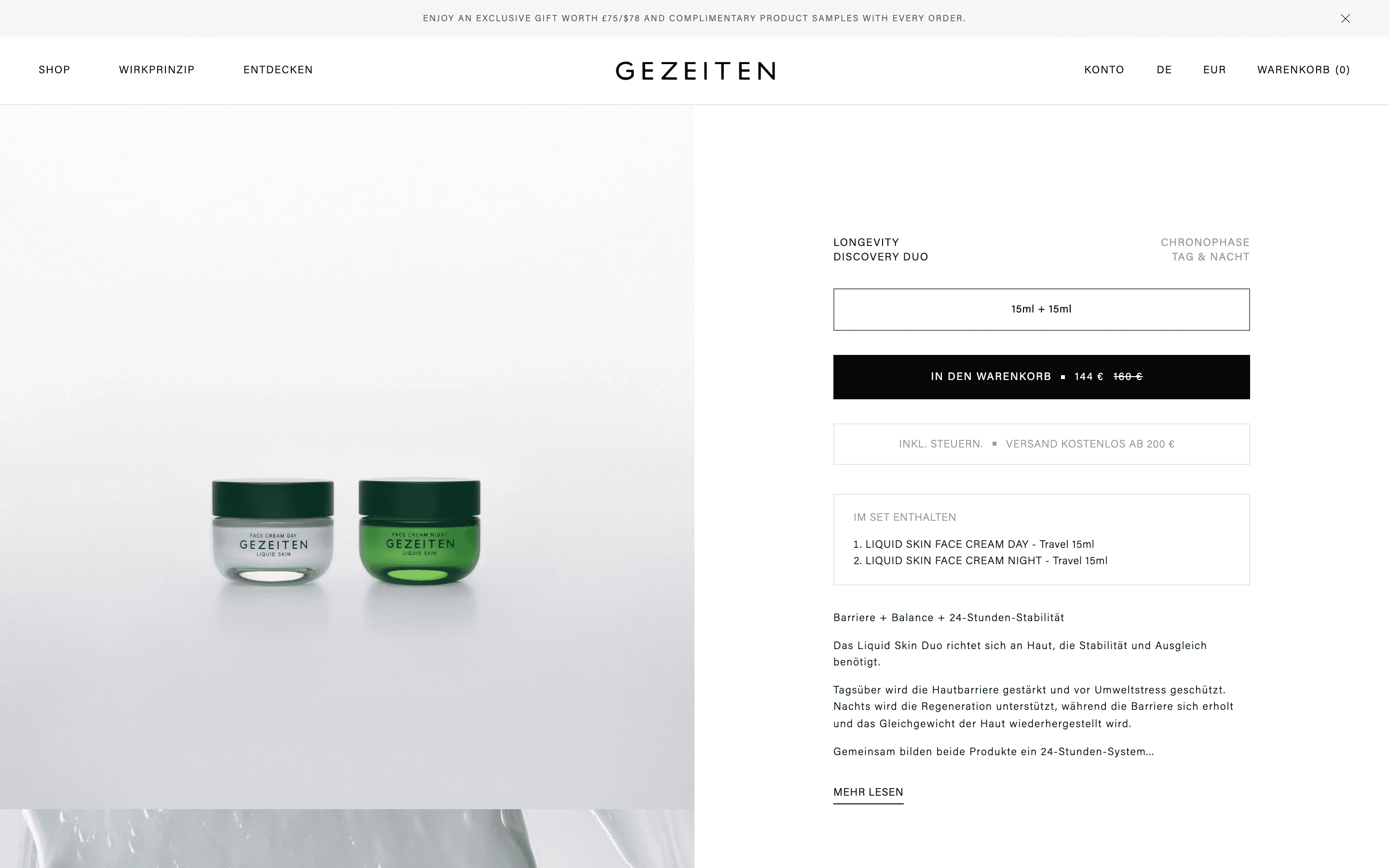 Gezeiten Longevity Discovery Duo