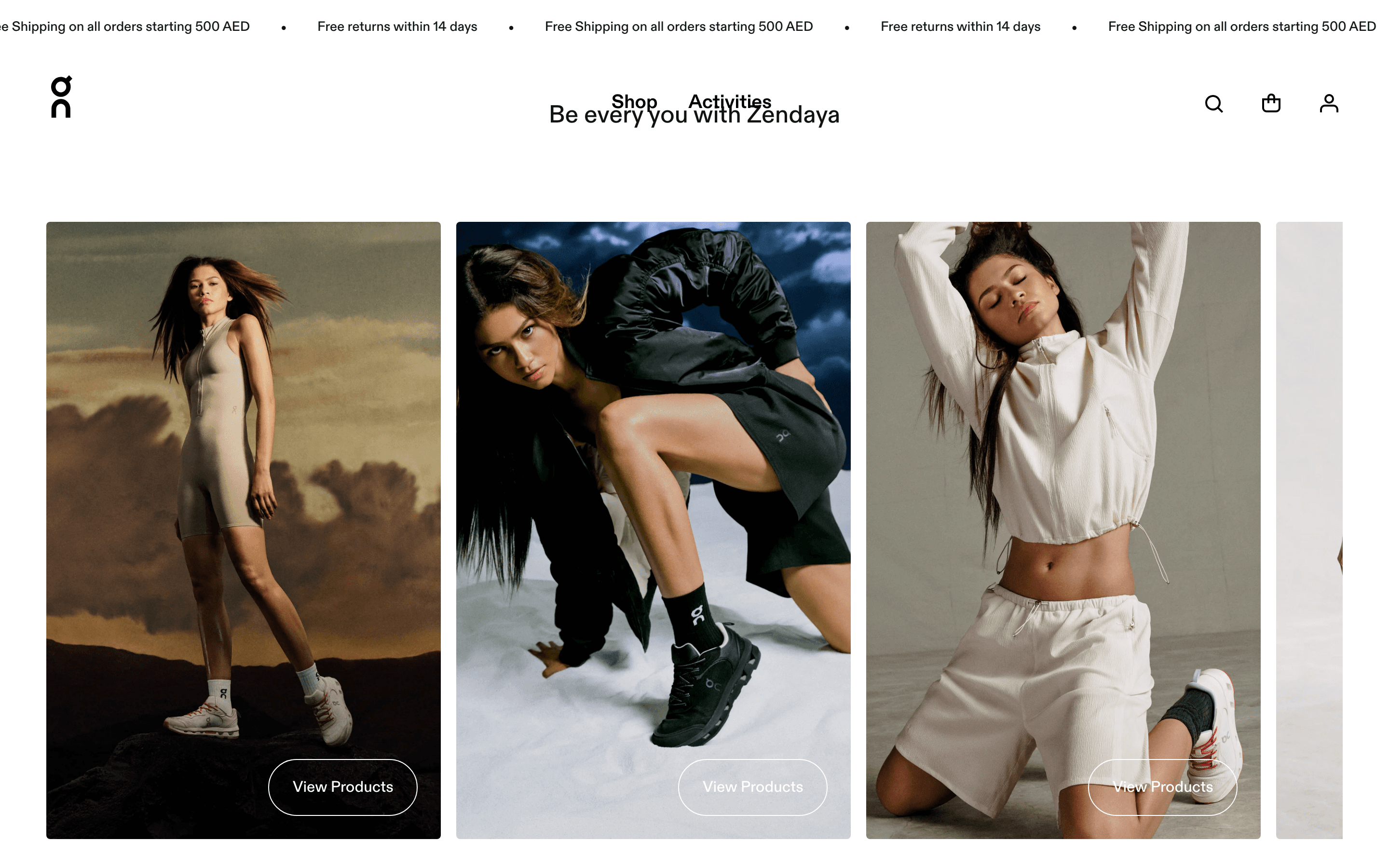 On x Zendaya edit collection