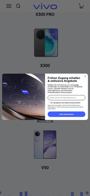 Vivo X300 Pro product page mobile